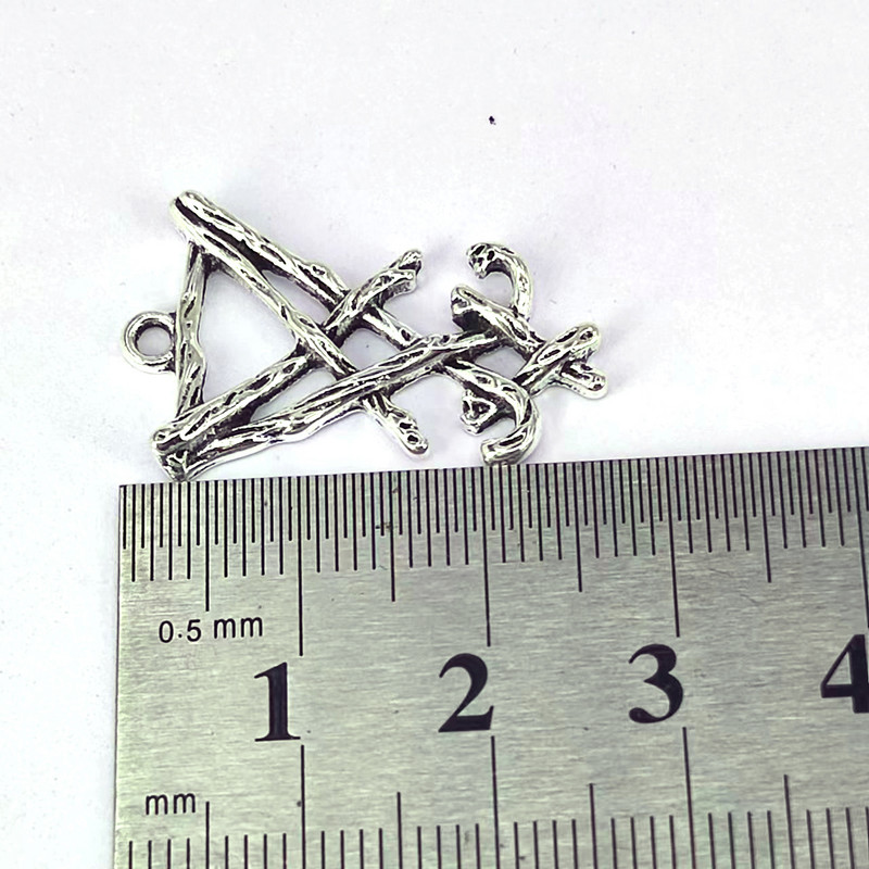 5 buc. Sigiliu lui Lucifer Sigil Satanic al lui Baphomet Pandantiv metalic BRECCAT Gotic Dark Pagan Satan Bărbați FEMEI Accesorii de bijuterii DIY