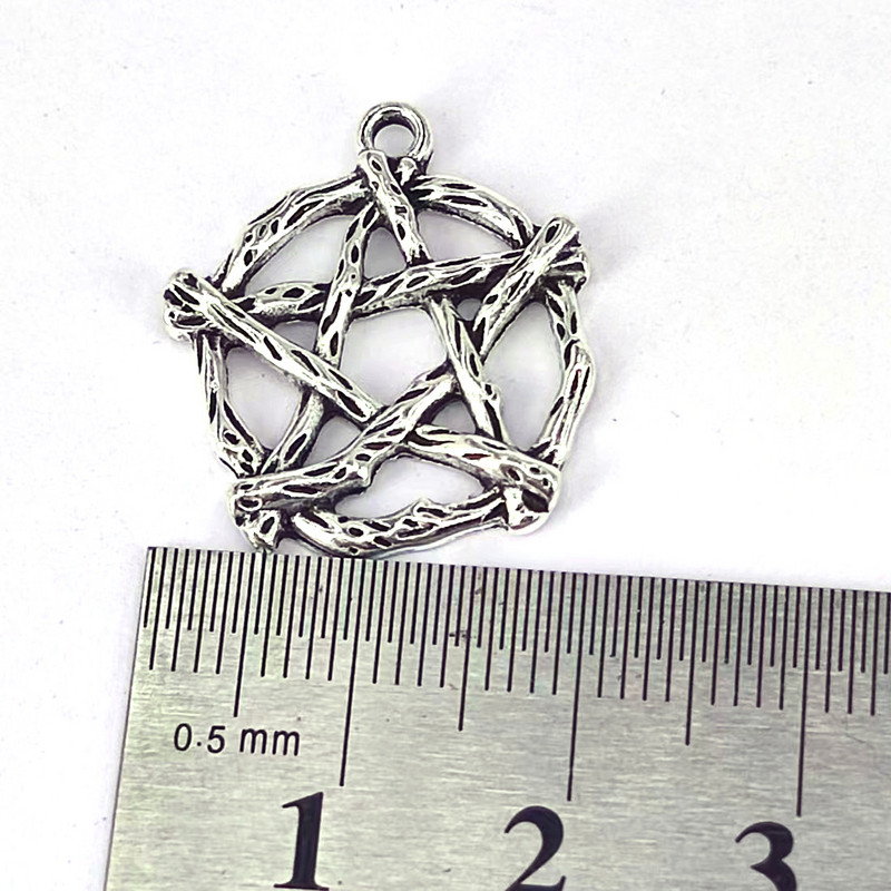 5 buc. Sigiliu lui Lucifer Sigil Satanic al lui Baphomet Pandantiv metalic BRECCAT Gotic Dark Pagan Satan Bărbați FEMEI Accesorii de bijuterii DIY