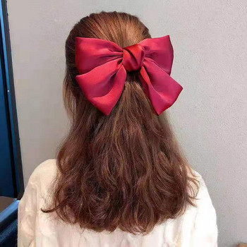 Ανοιξιάτικες φουρκέτες Big Bowknot για Γυναικείες Κορίτσια Κλιπ κορδέλας Φιόγκος Γάμος Παράνυμφος Νύφη Αξεσουάρ για τα μαλλιά μόδα πάρτι