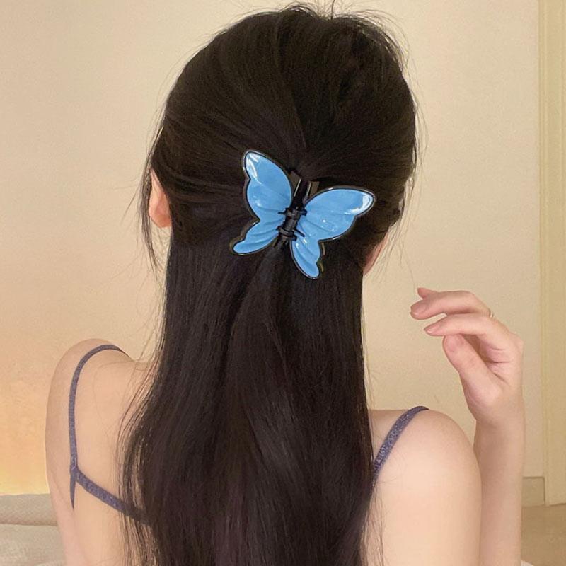 Nova ženska kopča za kosu s leptirom za žene Akrilne kopče s kandžama za djevojke Slatka traka za glavu Ukosnica za kosu s račićima Modni dodaci za kosu