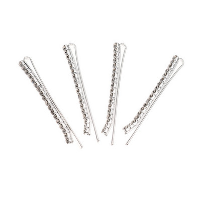 Kristály hajkiegészítők strasszos szó hajkapcsok angol betű X hajtűk Bobby Pin Barrette Stick fejfedők ékszerek
