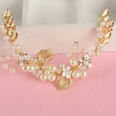 Crystal Pearl Vestuvių Tiaros Plaukų juostos Plaukų segtukai Bridesmaid Diamante Plaukų Vine Aksesuarai Plaukų Šukos Vestuviniai Papuošalai Galvos apdangalai