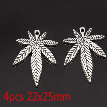 4Pcs Green Pot Leaf Weed Round Leaf Green Drop Oil Charms Висулка Аксесоари Направи си сам ръчно изработено колие Консумативи за изработка на бижута