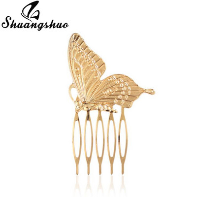 Shuangshuo Elegáns koreai Egyszerű dizájn Hajtű Claw Haj Virágok Hajfésűk Hajformázás Női Fésűtű Női Hajkapcsok
