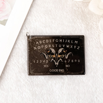 5 τμχ Ouija Planchette Charms Death Moth Μαγικό μενταγιόν για σκουλαρίκι κολιέ Κατασκευή Diy