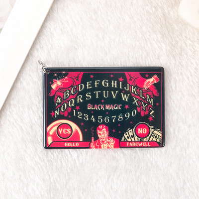 5db Ouija Planchette Charms Death Moth Magic Medál fülbevaló nyaklánchoz barkács készítés