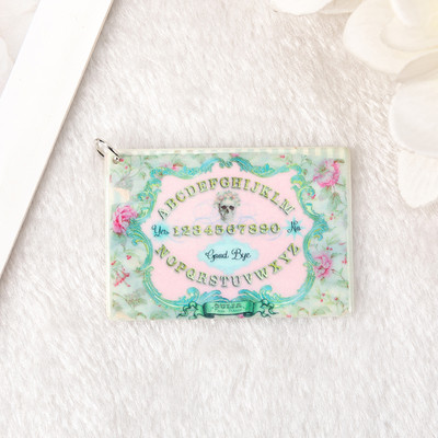 5db Ouija Planchette Charms Death Moth Magic Medál fülbevaló nyaklánchoz barkács készítés