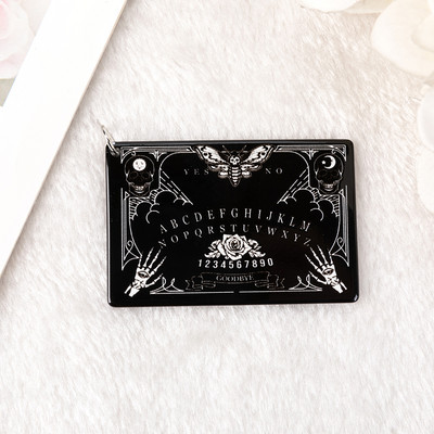5db Ouija Planchette Charms Death Moth Magic Medál fülbevaló nyaklánchoz barkács készítés