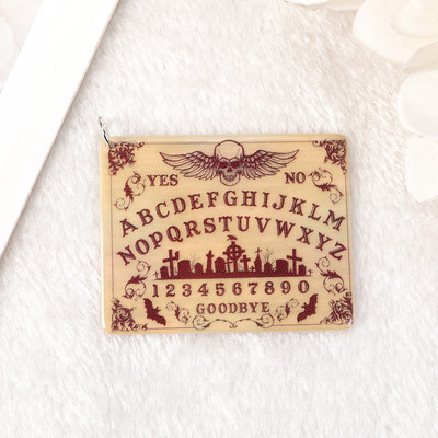 5db Ouija Planchette Charms Death Moth Magic Medál fülbevaló nyaklánchoz barkács készítés
