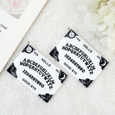 5db Ouija Planchette Charms Death Moth Magic Medál fülbevaló nyaklánchoz barkács készítés