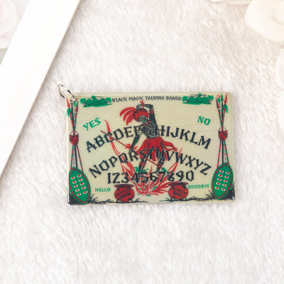 5db Ouija Planchette Charms Death Moth Magic Medál fülbevaló nyaklánchoz barkács készítés