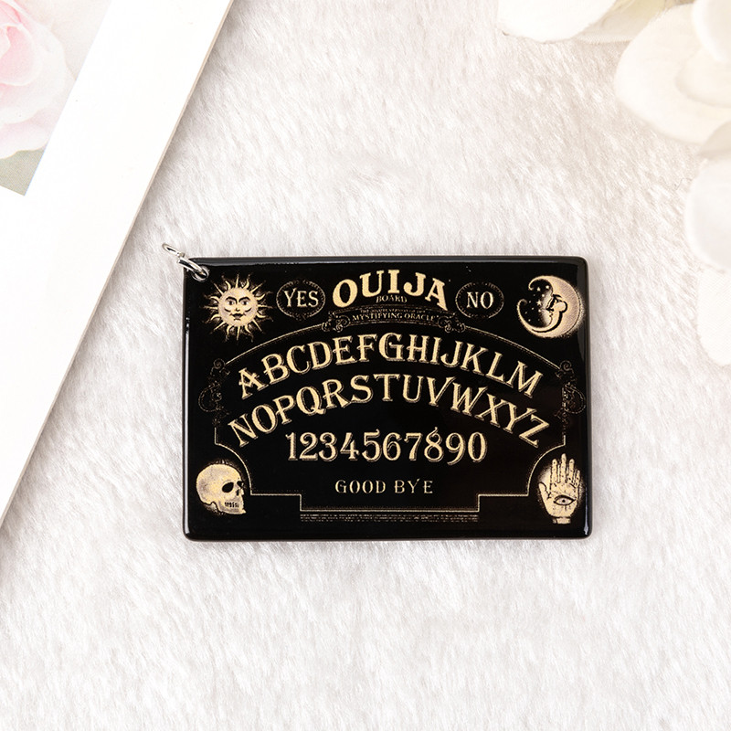 5db Ouija Planchette Charms Death Moth Magic Medál fülbevaló nyaklánchoz barkács készítés