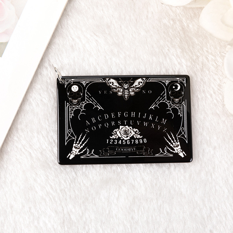 5db Ouija Planchette Charms Death Moth Magic Medál fülbevaló nyaklánchoz barkács készítés