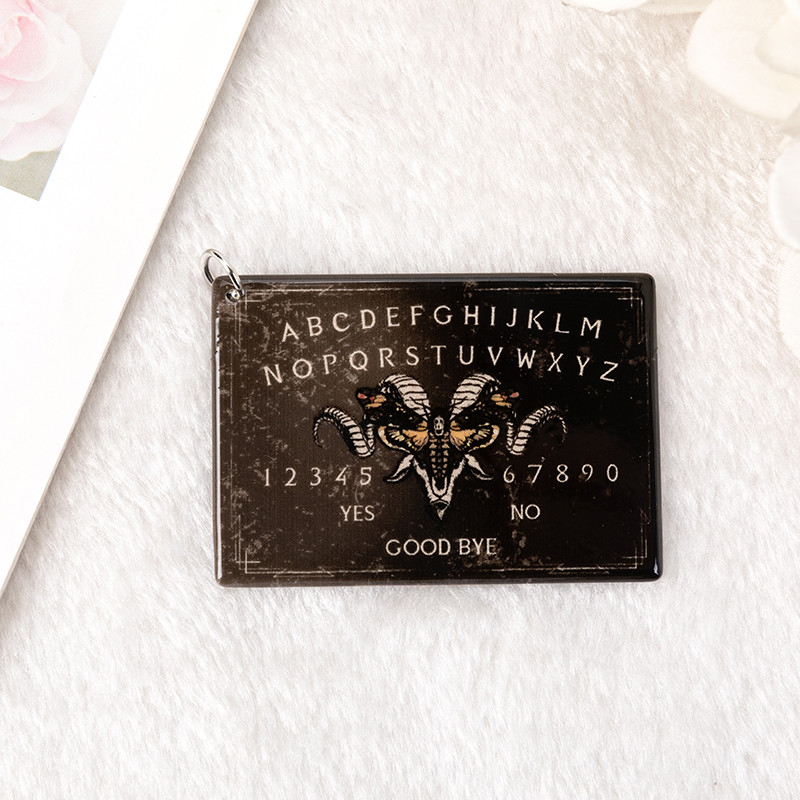 5db Ouija Planchette Charms Death Moth Magic Medál fülbevaló nyaklánchoz barkács készítés