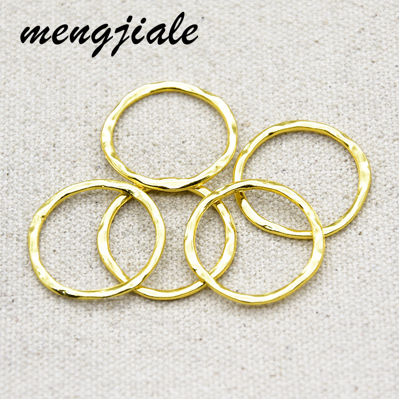 25 komada trobojnih okruglih privjesaka za konektore od legure cinka, metalnih okruglih privjesaka za DIY izradu ručno rađenih dodataka za nakit 23*23 mm