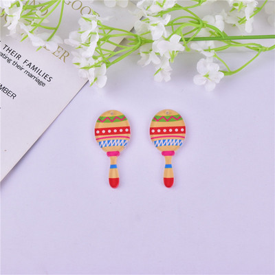 10 bucăți Cinco De Mayo Carnaval Cactus Pălărie de cal Arcylic Charms pentru găsirea de bijuterii DIY