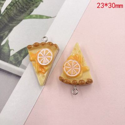 10 db Mini torta gyanta bűbáj barkácsoláshoz kézműves fülbevaló nyaklánc karkötő ékszer készítés kiegészítők lapos hátú Cabochon medálok