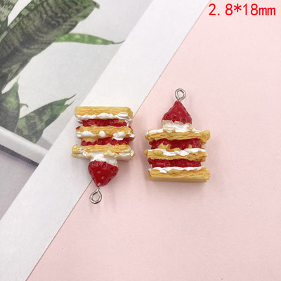 10 db Mini torta gyanta bűbáj barkácsoláshoz kézműves fülbevaló nyaklánc karkötő ékszer készítés kiegészítők lapos hátú Cabochon medálok
