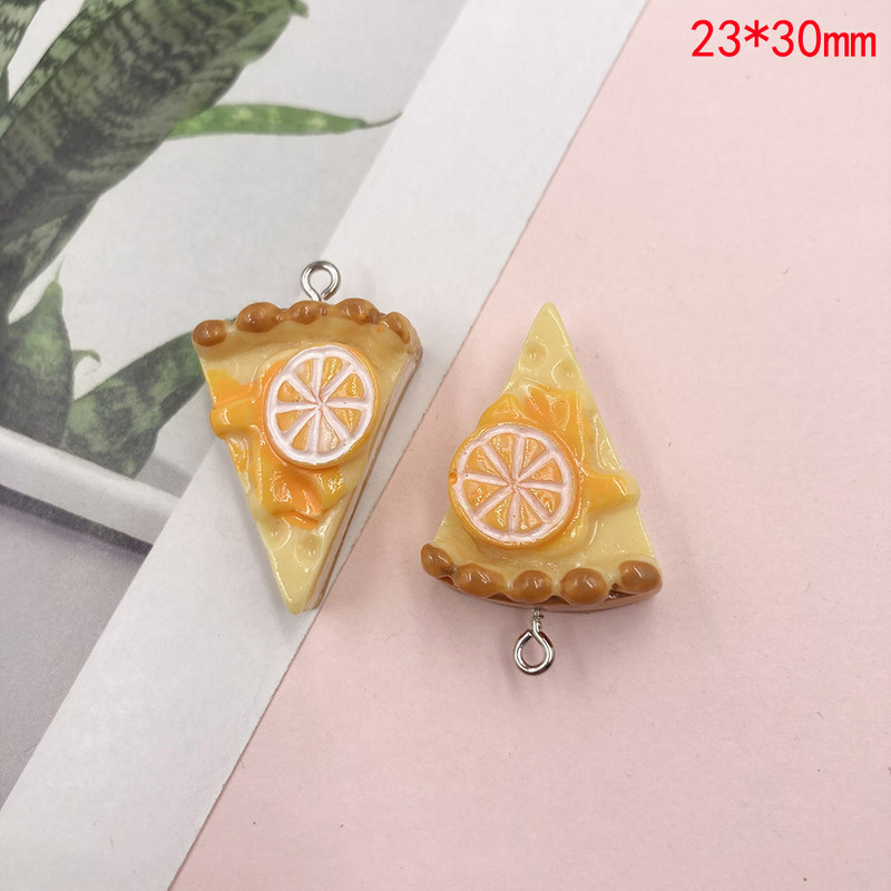 10 db Mini torta gyanta bűbáj barkácsoláshoz kézműves fülbevaló nyaklánc karkötő ékszer készítés kiegészítők lapos hátú Cabochon medálok