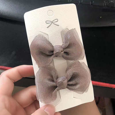 1 pár új hálós hajtűk Női Lányoknak Aranyos Bowknot Hajcsat Gyerekek Lófarok Clipek Napi parti Ajándékok Divatos Hajkiegészítők