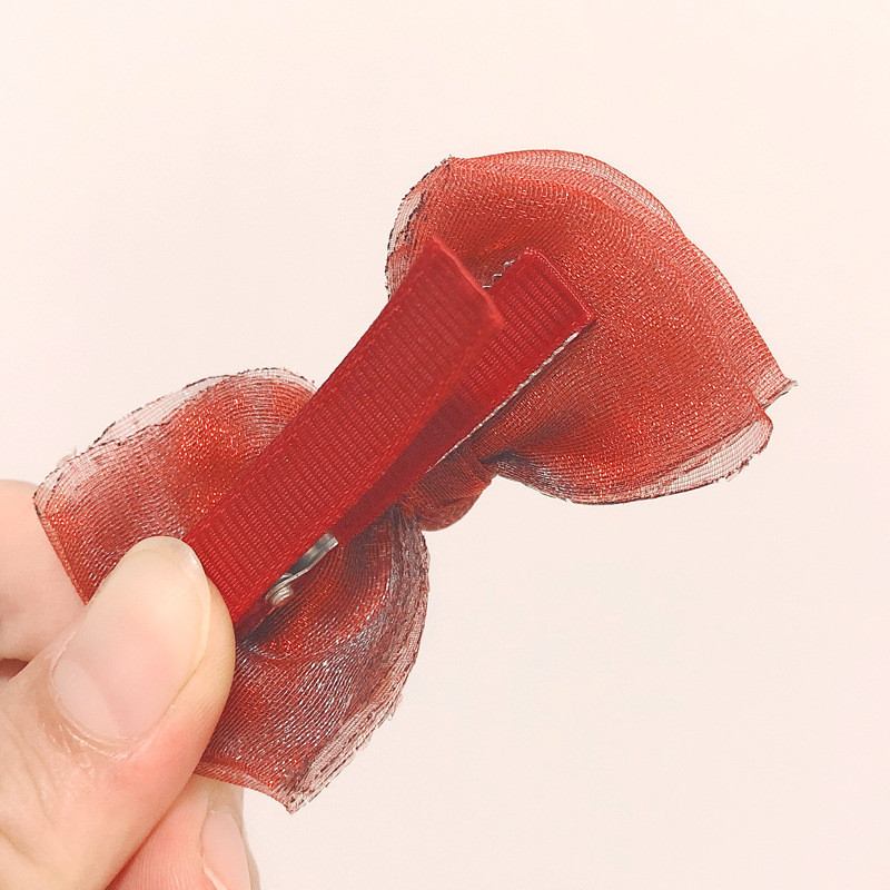 1 pár új hálós hajtűk Női Lányoknak Aranyos Bowknot Hajcsat Gyerekek Lófarok Clipek Napi parti Ajándékok Divatos Hajkiegészítők