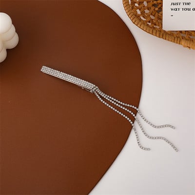 2021. Novi korejski Bling Bling Bling Shining Rhinestone Tassel Fairy Barrettes za žene Modni dodaci za kosu Kristalne kopče Ukosnice