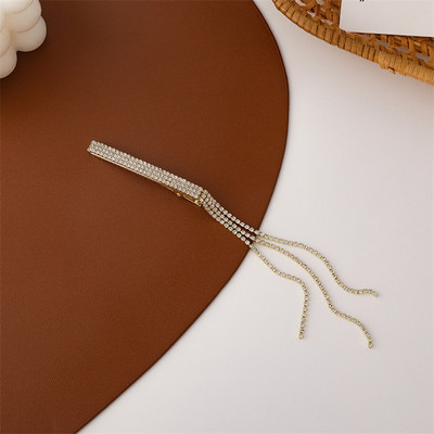 2021. Novi korejski Bling Bling Bling Shining Rhinestone Tassel Fairy Barrettes za žene Modni dodaci za kosu Kristalne kopče Ukosnice