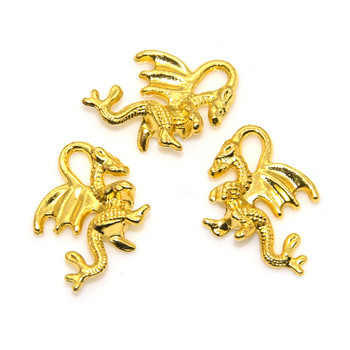 Χονδρική 16 τμχ 4 Χρώματα 3D Winged Dragon Charms Μεταλλικά μενταγιόν από κράμα για DIY κοσμήματα κατασκευής κολιέ Αξεσουάρ βραχιολιών