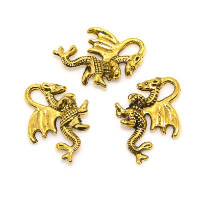 Veleprodaja 16 komada 4 boje 3D krilati zmaj privjesci od legure metala privjesci za DIY izradu nakita Ogrlica Narukvica Dodaci