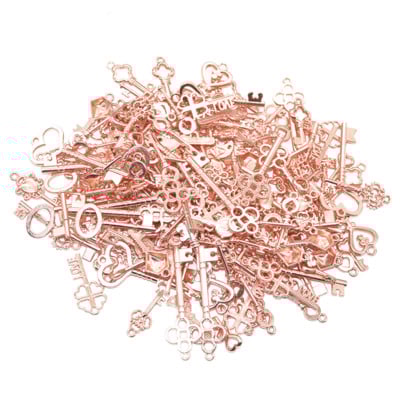 Veleprodaja starinskih višebojnih mješovitih malih ključeva, privjesaka od legure metala, privjesaka za DIY ručno izrađene narukvice, izradu pribora za nakit