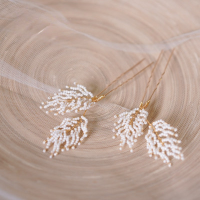 2 kom perle u obliku pera ukosnice za kosu vilica mladenka ukras za glavu vjenčani dodaci za kosu