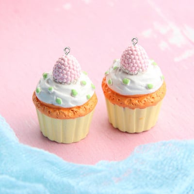 10 komada slatkih šalica u obliku srca jagode, smole, privjesaka za izradu nakita, privjesaka DIY privjesak, ogrlicu, naušnice, dodatke