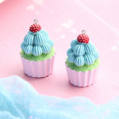 10 komada slatkih šalica u obliku srca jagode, smole, privjesaka za izradu nakita, privjesaka DIY privjesak, ogrlicu, naušnice, dodatke