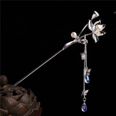 Metalni štapić za kosu Ženske ukosnice Štapići za jelo Kineski stil Ručno izrađena ukosnica Dodaci za pokrivala za glavu Svadbeni vjenčani nakit Pokloni ML