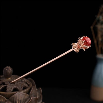 Metalni štapić za kosu Ženske ukosnice Štapići za jelo Kineski stil Ručno izrađena ukosnica Dodaci za pokrivala za glavu Svadbeni vjenčani nakit Pokloni ML