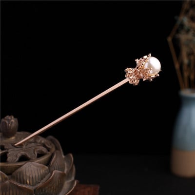 Metalni štapić za kosu Ženske ukosnice Štapići za jelo Kineski stil Ručno izrađena ukosnica Dodaci za pokrivala za glavu Svadbeni vjenčani nakit Pokloni ML