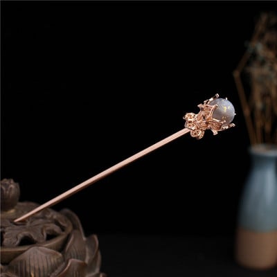 Metalni štapić za kosu Ženske ukosnice Štapići za jelo Kineski stil Ručno izrađena ukosnica Dodaci za pokrivala za glavu Svadbeni vjenčani nakit Pokloni ML