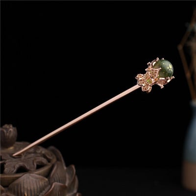 Metalni štapić za kosu Ženske ukosnice Štapići za jelo Kineski stil Ručno izrađena ukosnica Dodaci za pokrivala za glavu Svadbeni vjenčani nakit Pokloni ML