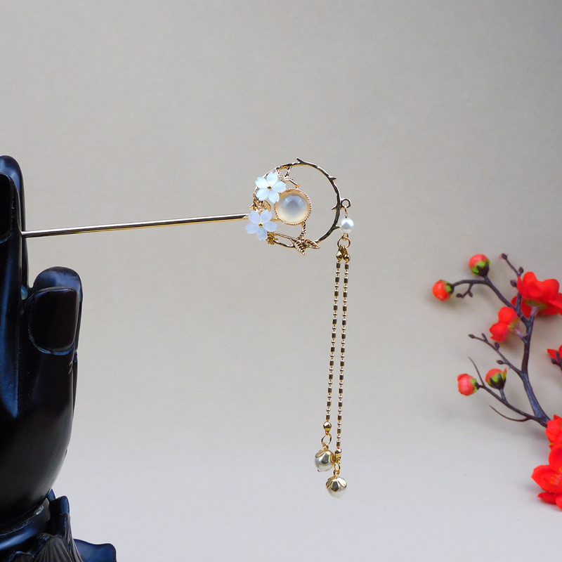 Metalni štapić za kosu Ženske ukosnice Štapići za jelo Kineski stil Ručno izrađena ukosnica Dodaci za pokrivala za glavu Svadbeni vjenčani nakit Pokloni ML