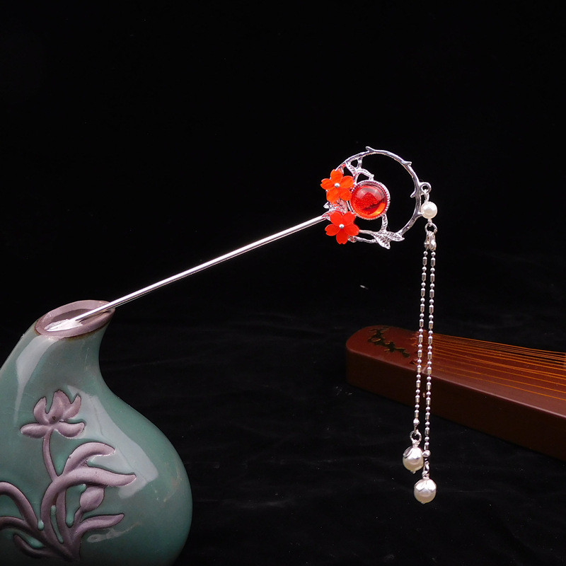 Metalni štapić za kosu Ženske ukosnice Štapići za jelo Kineski stil Ručno izrađena ukosnica Dodaci za pokrivala za glavu Svadbeni vjenčani nakit Pokloni ML