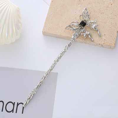 Novi metalni tekući štapići za kosu u obliku leptira za žene Ukosnice za kosu Minimalističke ukosnice za djevojke Alati za izradu punđi za kosu