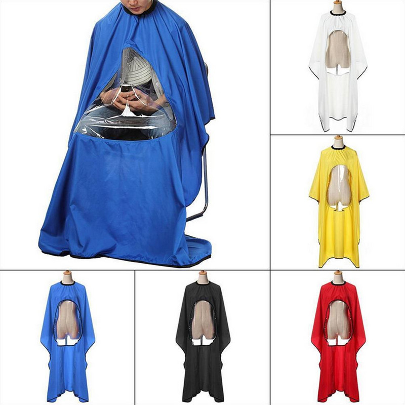 Szalon Fodrász Hajvágás Hajvágás Cape Fodrász Ruha Stylist Nézőablak