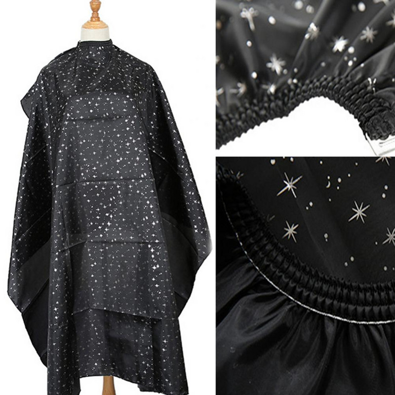 Audiniai Cape Gown Star Print Adults Home Salon Pro Kirpykla Prijuostė Plaukų kirpimas Cape