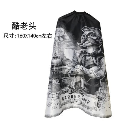 Frizerski coth uzorak za šišanje, vodootporna tkanina, brijački salon, ogrtač, profesionalni frizer, retro frizerska krpa