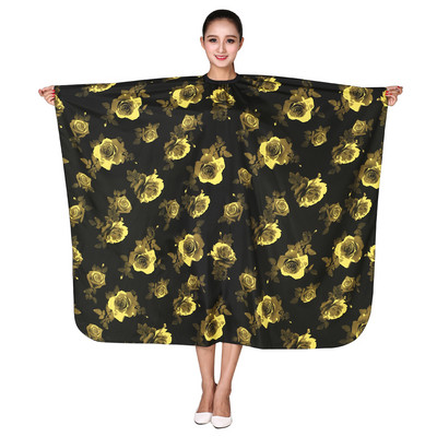 Pelerină profesională de coafură pentru coafură Coafăr Perm șorț pentru coafură Floare de bujor Cape pentru frizer rezistentă la apă