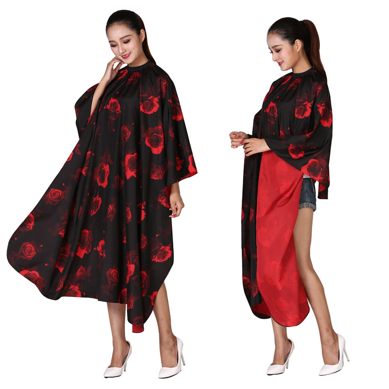 Pelerină profesională de coafură pentru coafură Coafăr Perm șorț pentru coafură Floare de bujor Cape pentru frizer rezistentă la apă