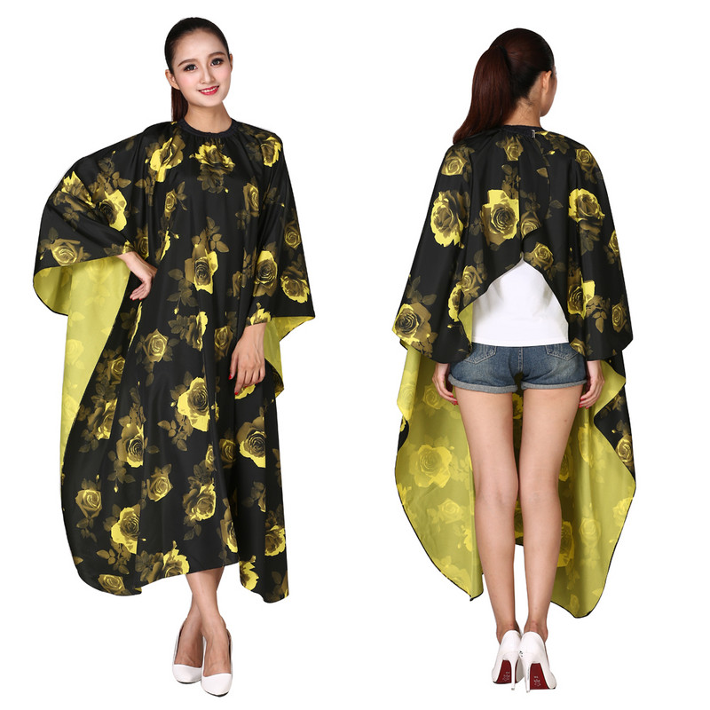 Pelerină profesională de coafură pentru coafură Coafăr Perm șorț pentru coafură Floare de bujor Cape pentru frizer rezistentă la apă