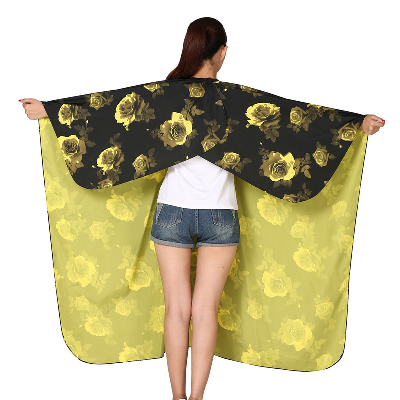 Pelerină profesională de coafură pentru coafură Coafăr Perm șorț pentru coafură Floare de bujor Cape pentru frizer rezistentă la apă