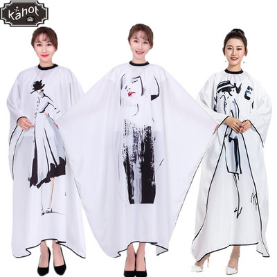 Salon Profesionalni frizerski ogrtač Slikanje tintom Skica za šišanje kose za odrasle Bojanje za oblikovanje Vodootporni frizerski ogrtači Pregača