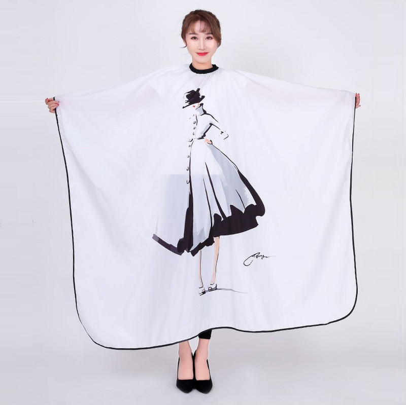 Salon Profesionalni frizerski ogrtač Slikanje tintom Skica za šišanje kose za odrasle Bojanje za oblikovanje Vodootporni frizerski ogrtači Pregača